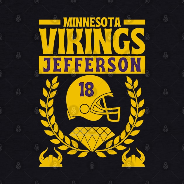 Minnesota Vikings Jefferson 18 Edition 2 by Astronaut.co